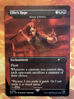 MTG Borderless Ellie's Rage - Dictate of Erebos SLD: The Last of Us Part II - Image 1