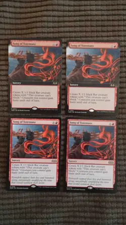 Magic: the Gathering / MtG Song of Totentanz x4 Mixed Sets - Image 1