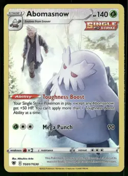 Abomasnow TG01/TG30 Ultra Rare Holo NM Pokemon SWSH10: Astral Radiance Trainer G - Image 1
