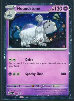 Houndstone Holo Black Star Promo SVP042 Pokemon 2023 Scarlet & Violet - NM - Image 1