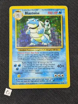 Blastoise 2/102 - Base Set Unlimited Holo Rare Pokemon TCG HP - Image 1