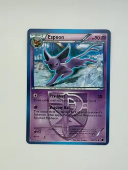 2013 Pokemon Espeon 48/116 Plasma Freeze Team Plasma Rare Non Holo - Image 1