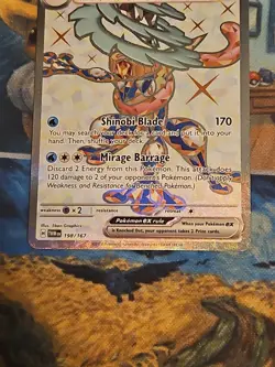 Greninja ex 198/167 Twilight Masquerade Ultra Rare Full Art Pokemon - Image 3