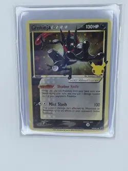 Greninja Gold Star SWSH144 Celebrations ETB Promo Pokemon Card - Image 1