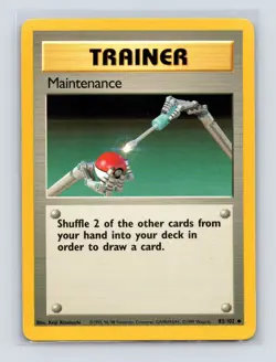 Pokemon TCG Maintenance 083/102 Base Set Normal LP - Image 1