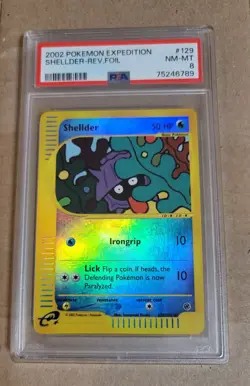 2002 PSA 8 Pokemon Shellder Expedition 129/165 Reverse Holo #129 NM-MT Kizuki - Image 1