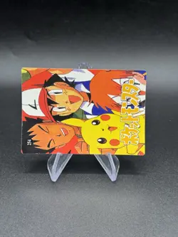 Pikachu Rapidash Holo Pokemon Vintage Pocket Monsters Vending Prism Sticker 260 - Image 2