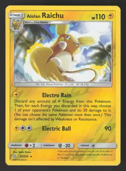Alolan Raichu 57/236 Reverse Holo Pokemon SM - Unified Minds - Image 1