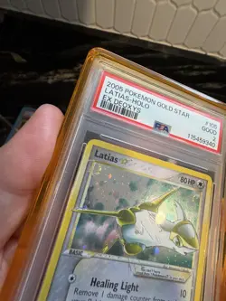 2005 Pokemon EX Deoxy Gold Star #105 Latias Holo PSA 2 Double Swirl Guard In - Image 3