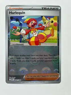 Harlequin #83 Pokemon Scarlet & Violet White Flare Pokeball Holo NM - Image 1