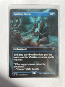 MTG Rooftop Storm Borderless - Innistrad Remastered #306 - Image 1