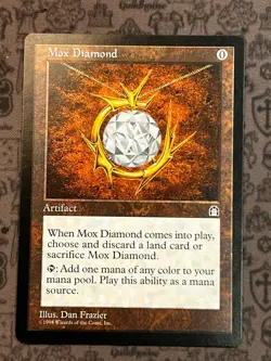 Magic The Gathering Mox Diamond - Very Lightly played - Image 1