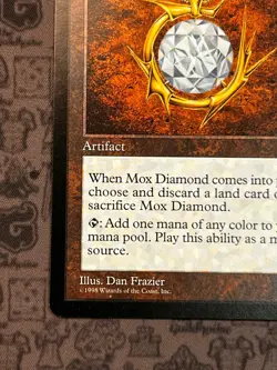 Magic The Gathering Mox Diamond - Very Lightly played - Image 3
