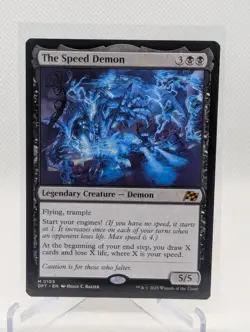 THE SPEED DEMON 2025 MTG MAGIC THE GATHERING AETHERDRIFT MYTHIC RARE # 105 - Image 1