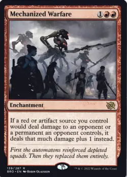 MTG Mechanized Warfare Normal NM The Brothers' War Magic 139 - Image 1