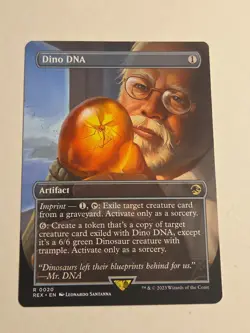 Dino DNA (Borderless) X1 REX MTG Jurassic World Collection - Image 1