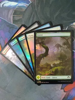 Foil Full Art Land Complete Set of 5 | 7% Off 2+ | MH3 | NM | MTG - Image 1