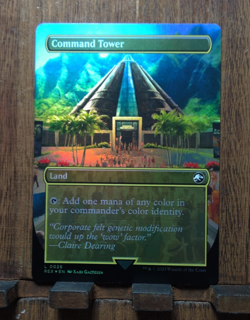 COMMAND TOWER (BORDERLESS FOIL) Universes Beyond: Jurassic World Collection MTG - Image 1