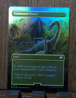 COMMAND TOWER (BORDERLESS FOIL) Universes Beyond: Jurassic World Collection MTG - Image 2