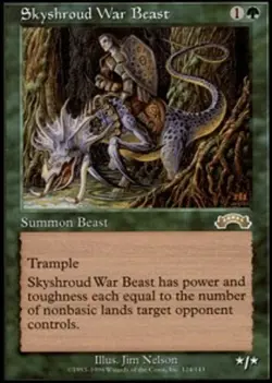 1 x Skyshroud War Beast - Exodus - Light Play - MTG - Image 1