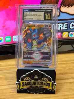 Pokemon TCG CGC Pristine 10 Lucario VSTAR 005/021 Holo - Image 1