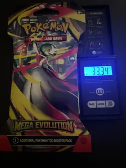 (VERY HEAVY) 33.34g Pokemon TCG Mega Evolution Sleeved Booster Pack (SEALED)✅ - Image 1