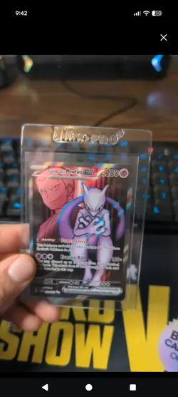 team Rockets Mewtwo EX 213/182 pokemon - Image 1