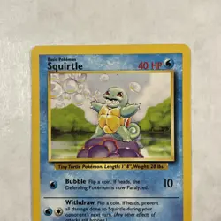 Squirtle - 63/102 - Common Unlimited Base Set - Pokemon Card - NM Wotc Vtg Clean - Image 4