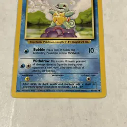 Squirtle - 63/102 - Common Unlimited Base Set - Pokemon Card - NM Wotc Vtg Clean - Image 5
