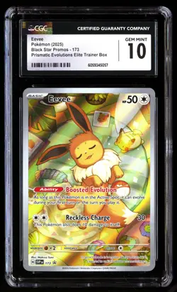 CGC 10 Eevee 173 Pokemon Black Star Promos 2025 English - Image 1