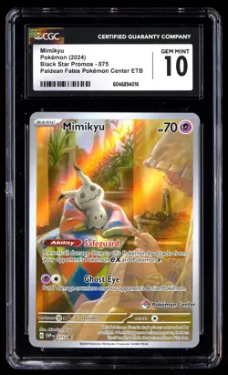 CGC 10 Mimikyu 075 Pokemon Center Black Star Promos 2024 English - Image 1