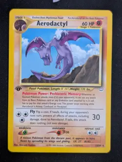 Aerodactyl 15/64 Neo Revelation 1st Edition Rare WOTC NM Pokemon Card - Image 1