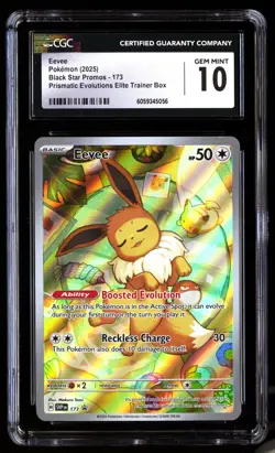 CGC 10 Eevee 173 Pokemon Black Star Promos 2025 English - Image 1