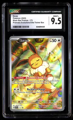 CGC 9.5 Eevee 173 Pokemon Black Star Promos 2025 English - Image 1