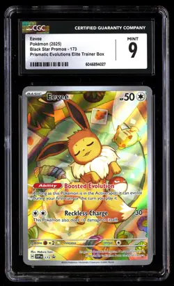 CGC 9 Eevee 173 Pokemon Black Star Promos 2025 English - Image 1