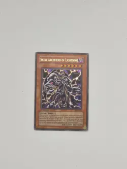 YuGiOh Skull Archfiend of Lightning DCR-073 Ultra Rare 1st Edition LP - Image 1