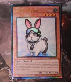 Yu-Gi-Oh TCG Rescue Rabbit RA02-EN008 Prismatic Ultimate Rare Near Mint - Image 1