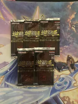Yugioh 25th Anniversary Rarity Collection 1 Booster Pack Factory Sealed New X5 - Image 1