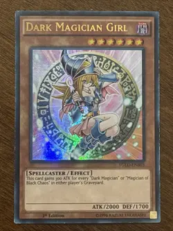 Dark Magician Girl (B) YGLD-ENB03 Yugi's Legendary Decks 1st Edition Ultra LP - Image 1