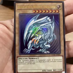 Blue-Eyes White Dragon (Version 2) LCKC-EN001 Ultra Rare NearMint +Bonus FREESHP - Image 5