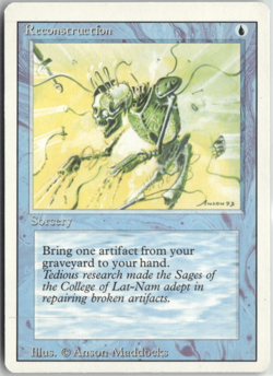 Reconstruction 3rd Edition Revised MTG Card Played - Image 1