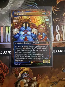 MTG Vivi Ornitier (Borderless) (Chocobo Track Foil) PACK FRESH NM final fantasy - Image 1