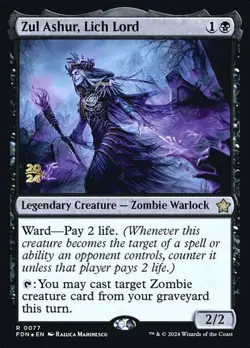 1x Zul Ashur, Lich Lord - Foil - Prerelease Promo MTG Prerelease/Game Day/Launch - Image 1