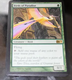 1x Birds of Paradise Magic 2012 (M12) #165 Magic the Gathering Light Play - Image 1