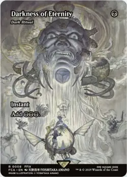 MTG Darkness of Eternity - Dark Ritual - Showcase NM-Mint Final Fantasy: Through - Image 1