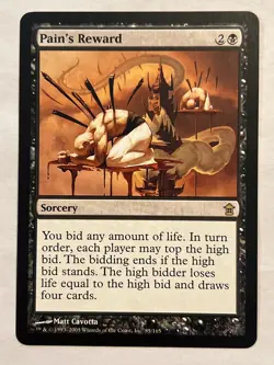 MTG - Pain's Reward - Saviors of Kamigawa - Rare - NM/LP - Magic the Gathering - Image 1
