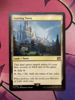 Starting Town 289 Final Fantasy Regular Rare Magic The Gathering FIN EN NM Land - Image 1