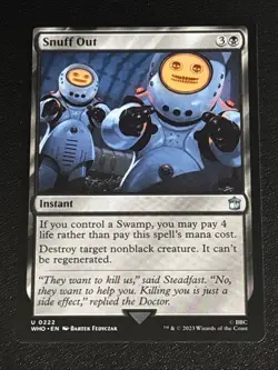 MTG Universes Beyond: Doctor Who Snuff Out 0222 NM - Image 1