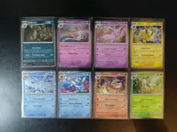 Pokemon Prismatic Evolutions Costco Mini Tin Cosmos Promo Cards Set of 8 - NM - Image 1