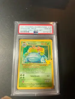 2021 Pokemon Celebrations Classic Collection #15 Venusaur Holo PSA 10 - Image 1